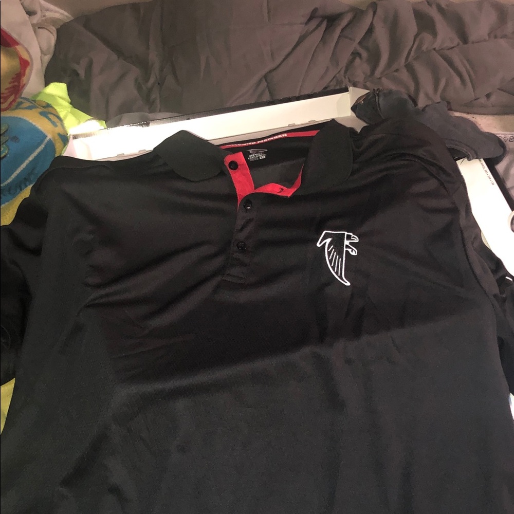 Men's Black falcons member select polo shirt